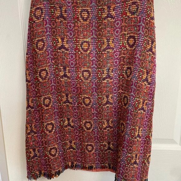 Vintage Robert Clarence Saks 5th ave Potpourri Collection Woven Skirt Read Size - Picture 2 of 5
